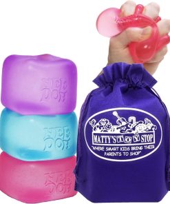 Nice Cube Translucent NeeDoh ?C 3 Pack (Purple/Pink/Blue)